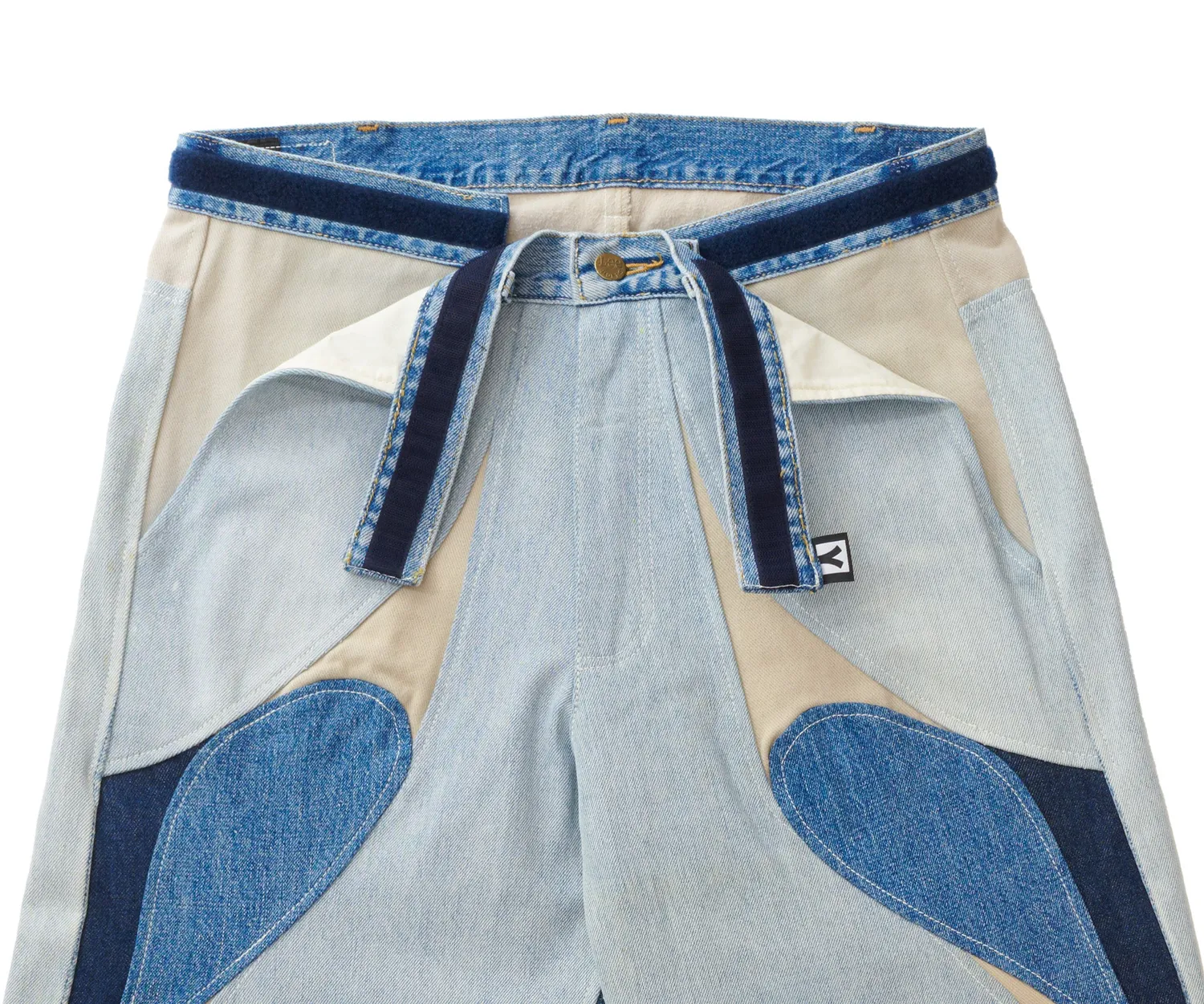 Marcello Pipitone Milano 3 jeans baggy multicolore