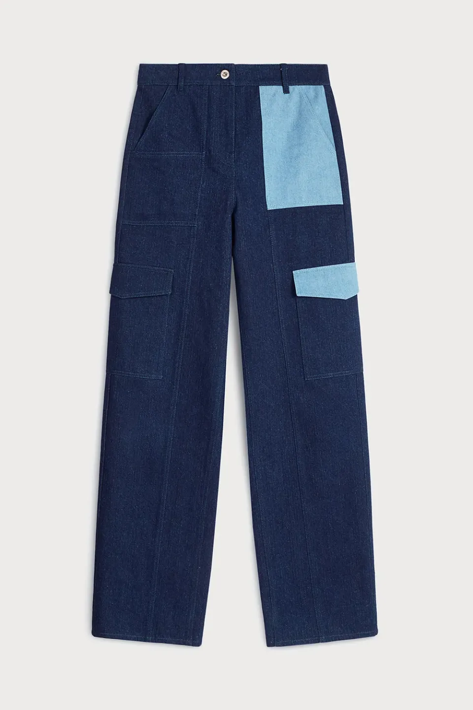 PORTS 1961 PF25 jeans bicolore blu regular fit