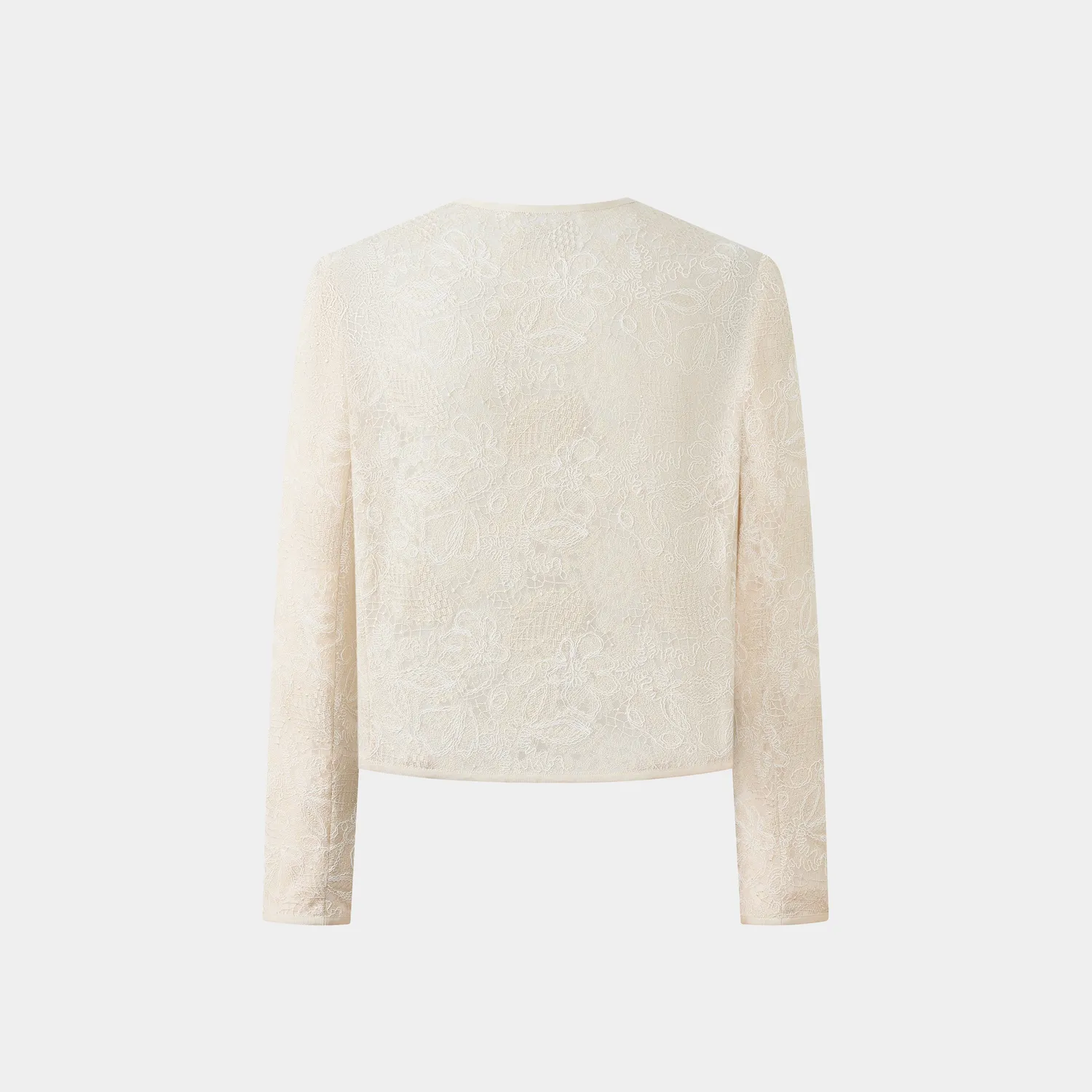 PORTS SS25 LQ8J080VLQ004 giacca crema floreale 2 elegante