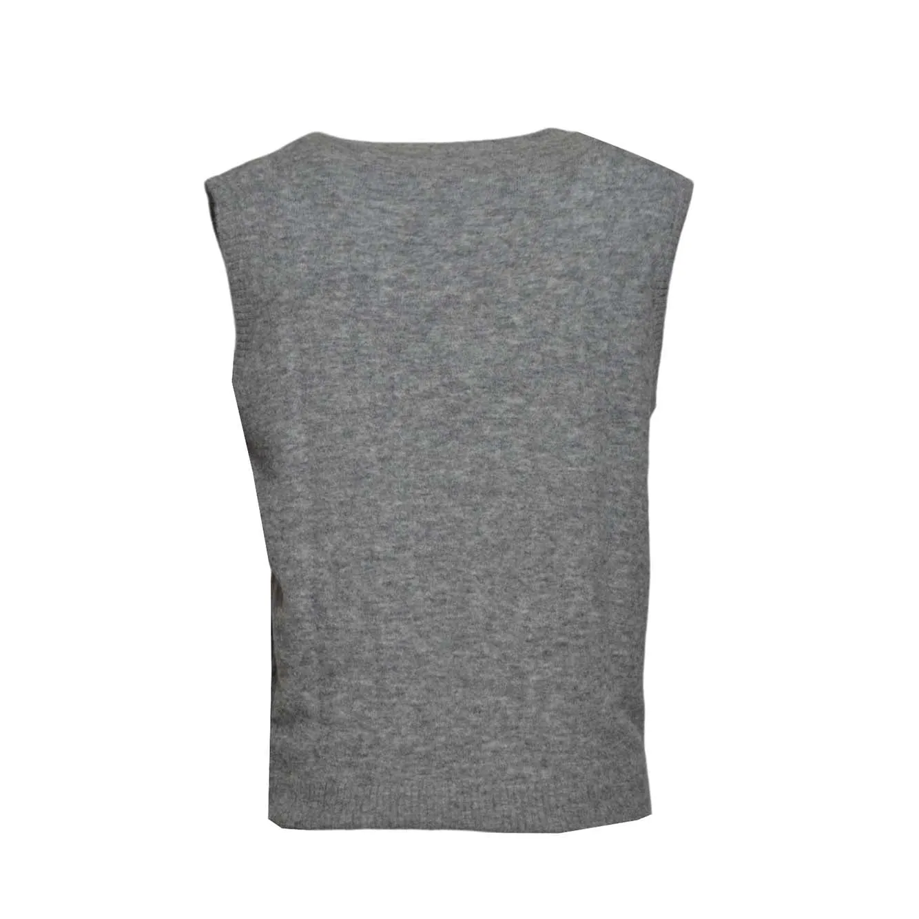 Saint Barth Nolan NOLN001 gilet grigio alpaca
