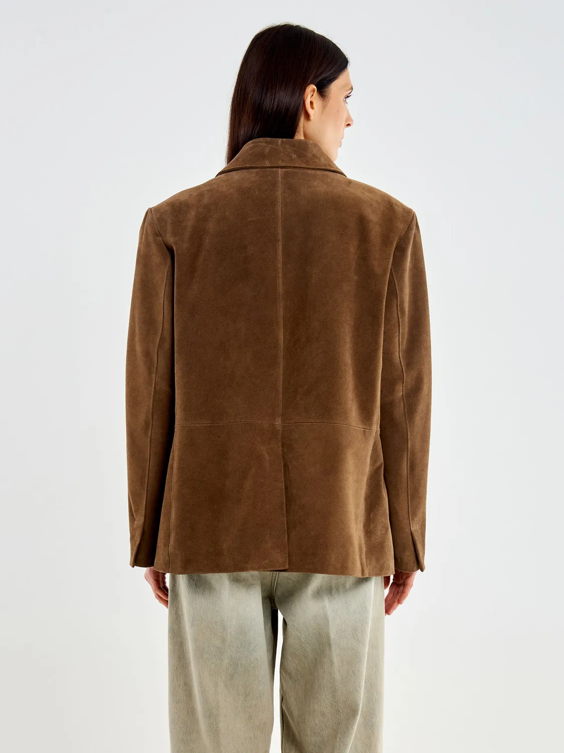Vicolo Blazer Over Crosta Giacca Taupe
