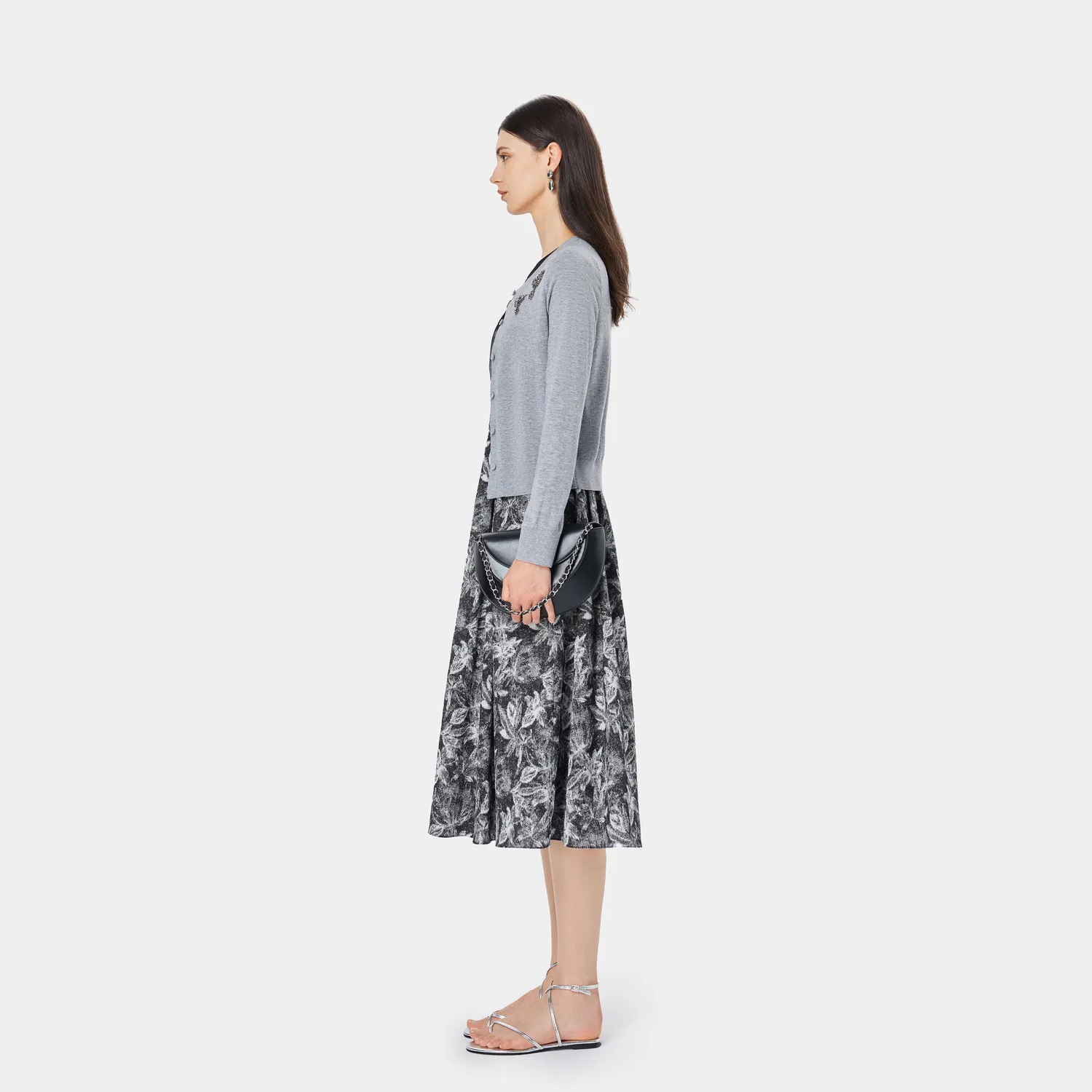 Ports SQ9K008WKF033 cardigan highland mist morbido