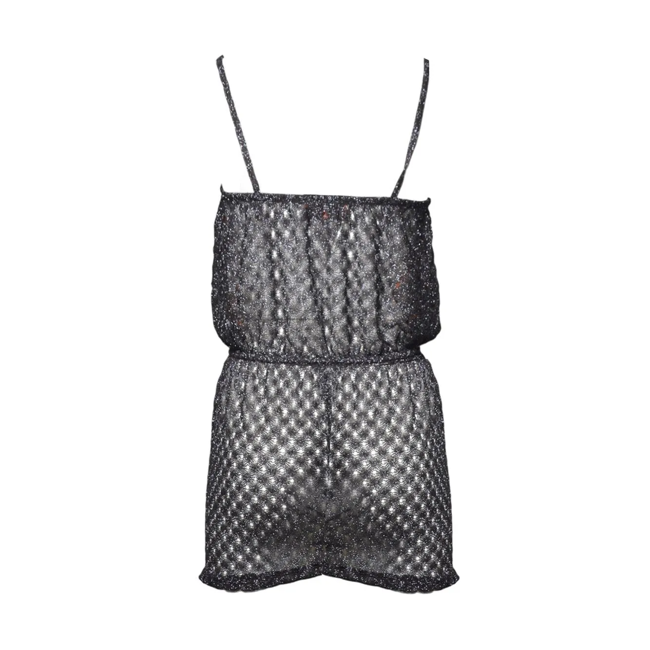 Missoni MS26SG0BBR014D tuta corta marrone viscosa