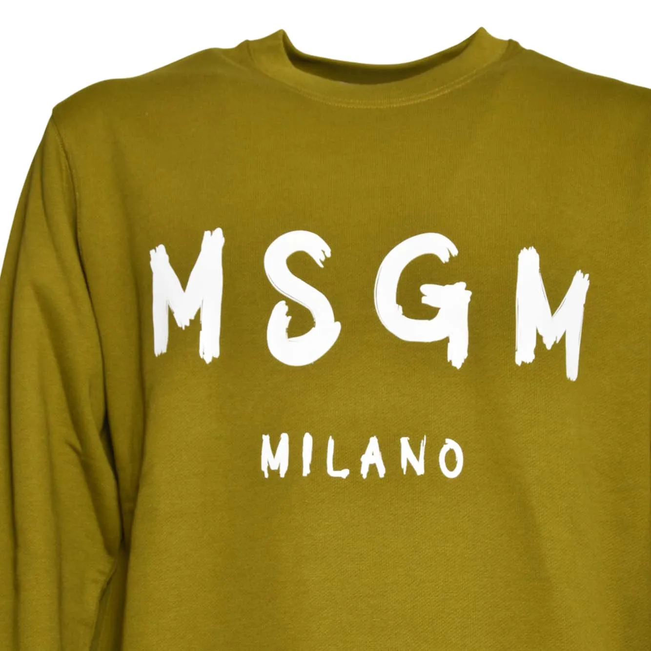 MSGM 3940MM513257799 felpa donna verde militare