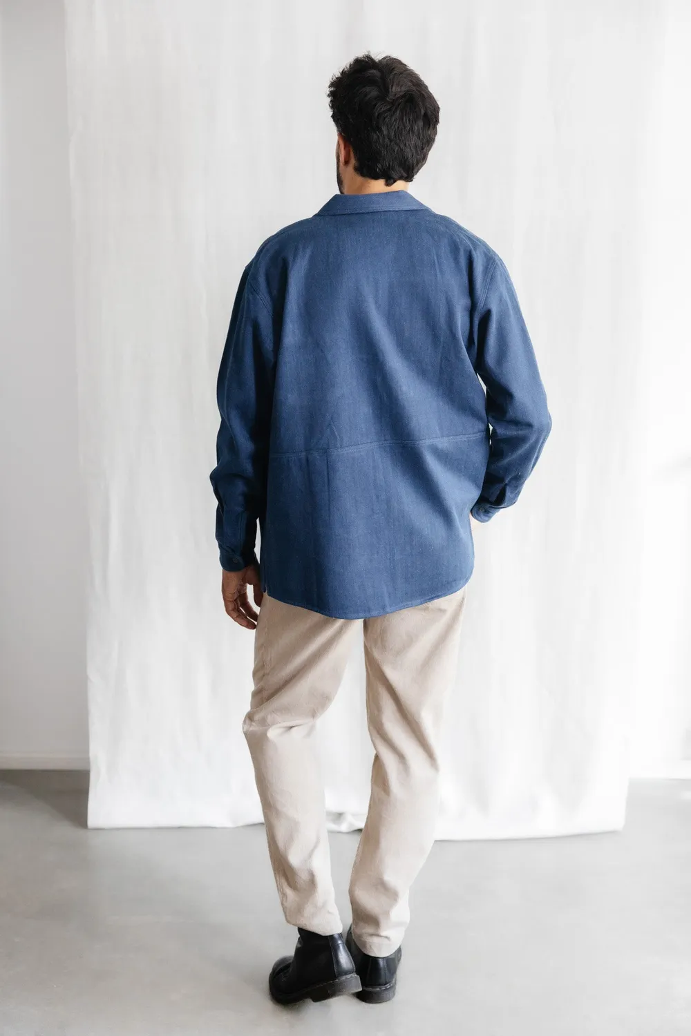 Jyoti Fair Works Kalagi Denim camicia giacca denim cotone