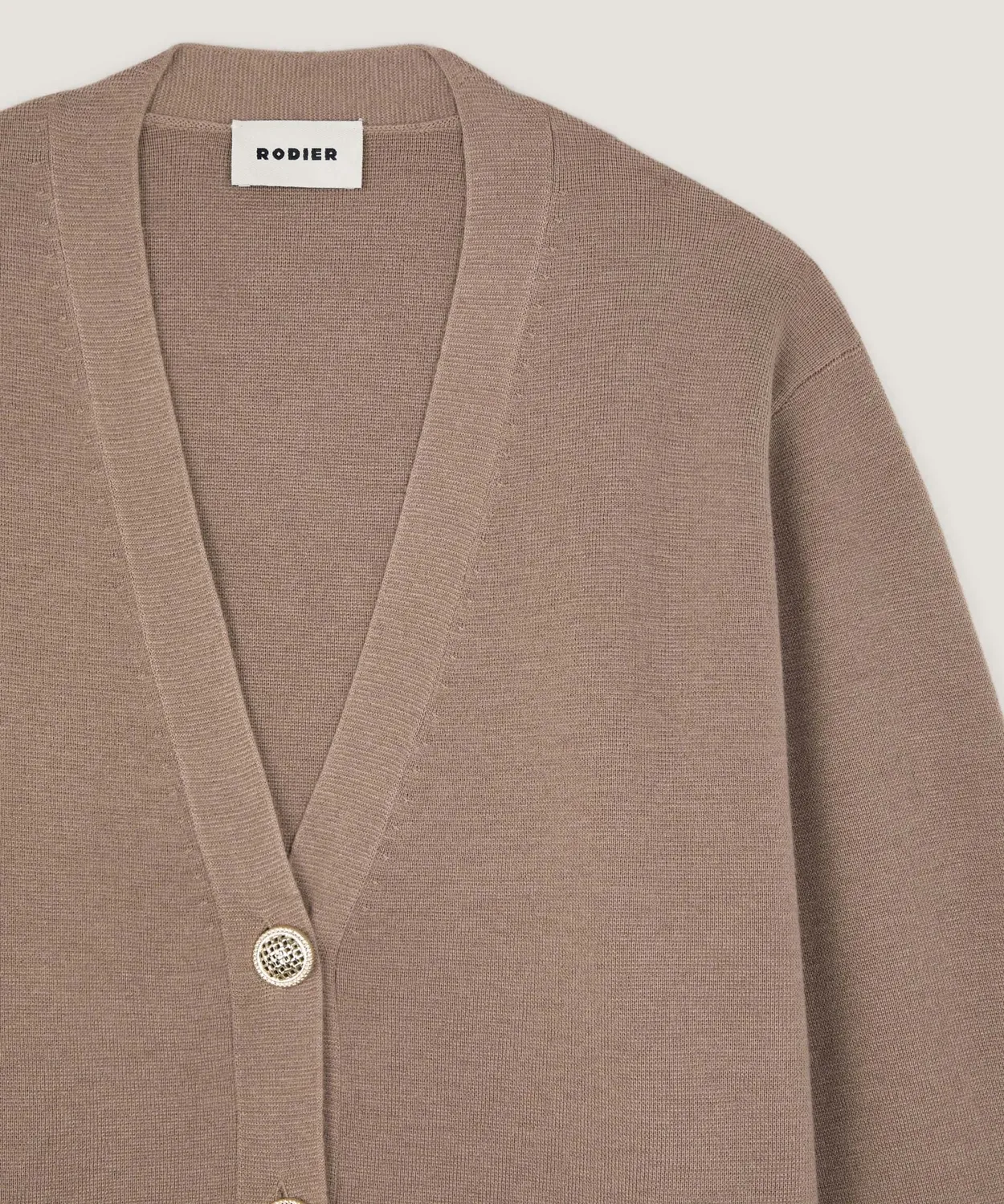 Rodier giacca corta maglia Milano marrone moka