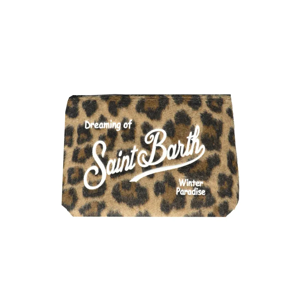 Saint Barth ALI0028 pochette feltro leopardata unica