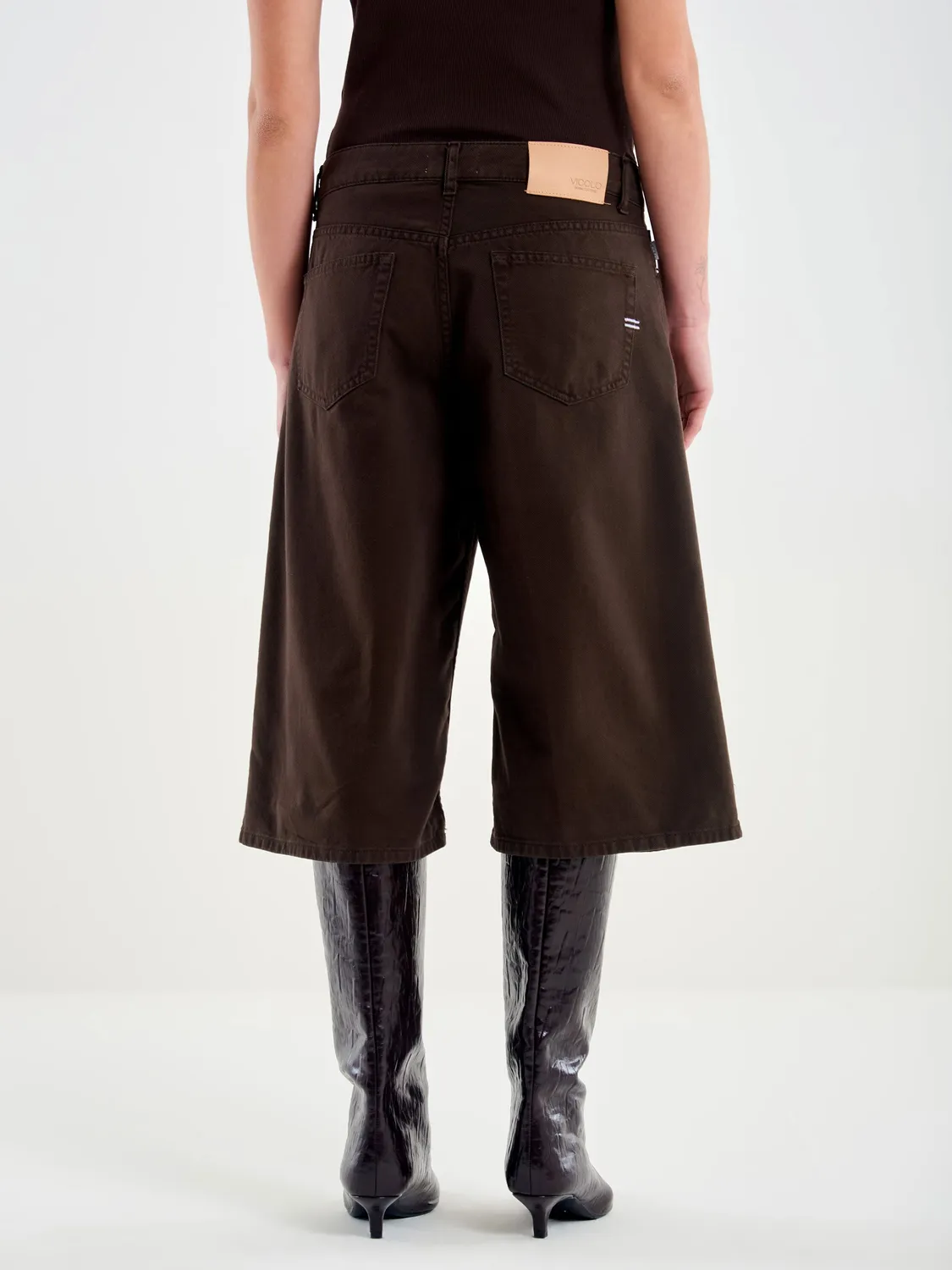 Vicolo Bermuda in jeans denim fondente cotone