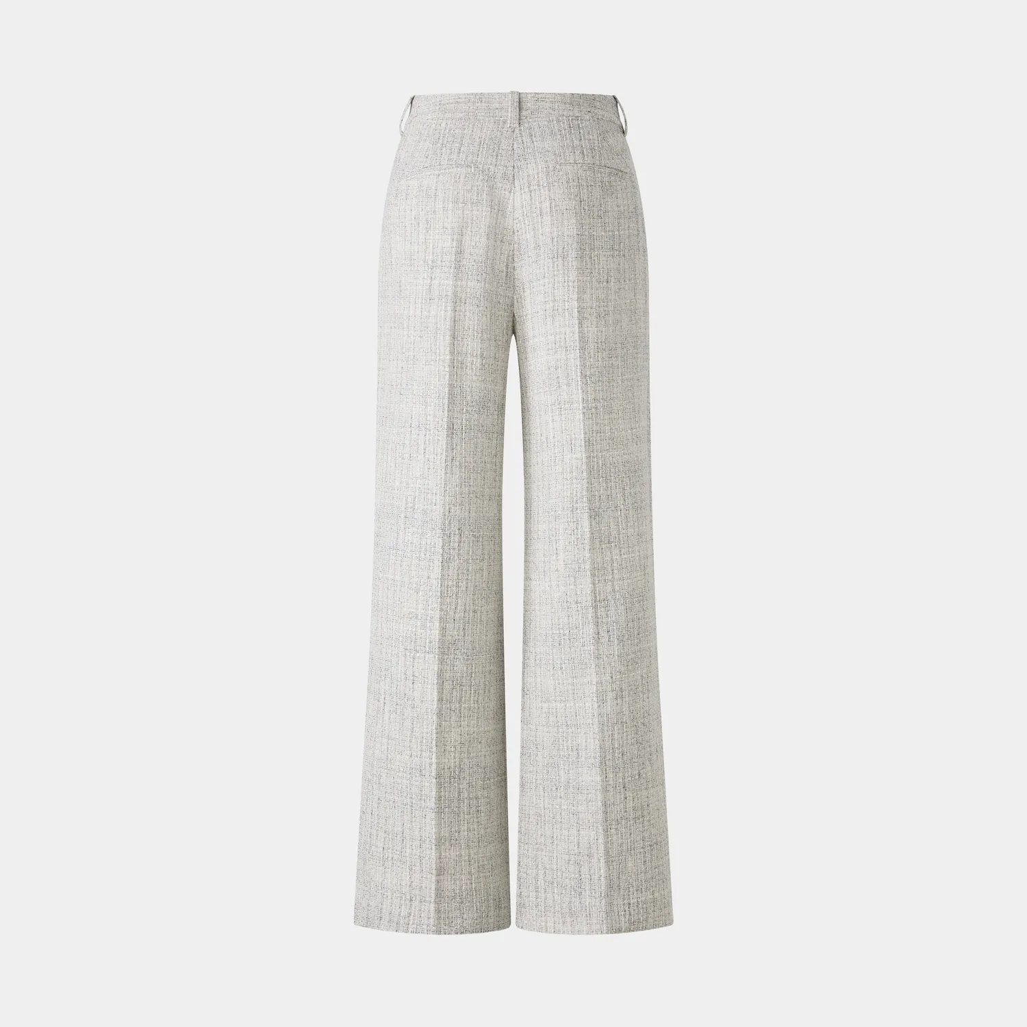 PORTS SS26 pantaloni palazzo grigi pieghe vita alta