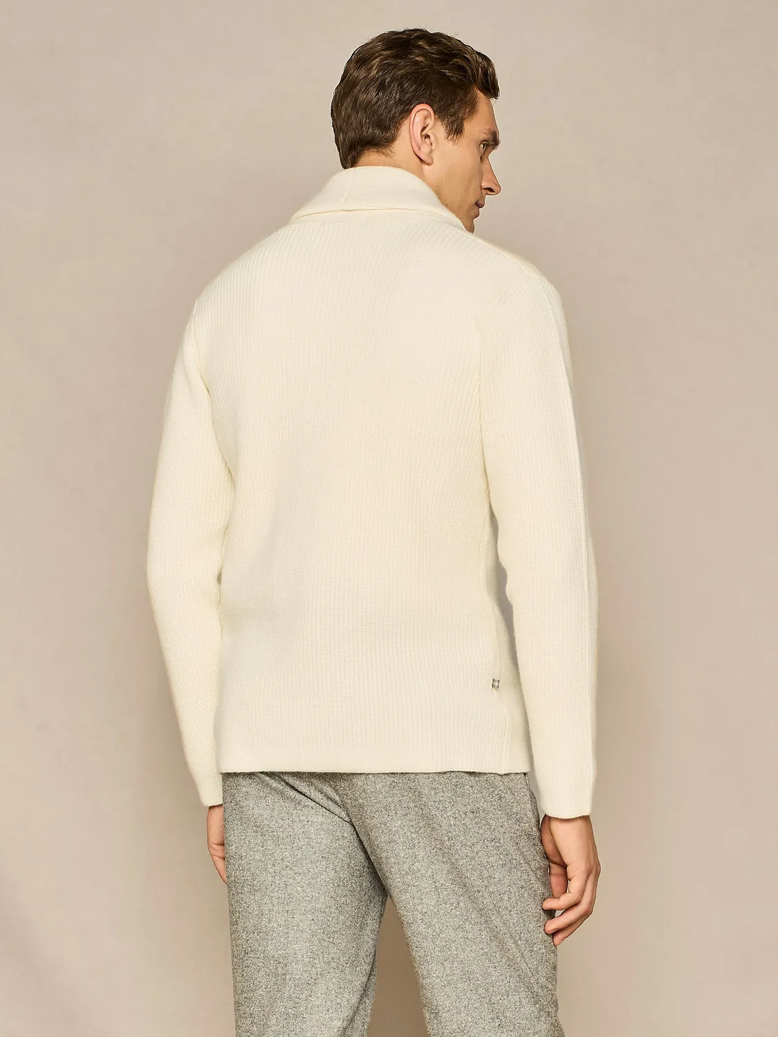 Paul Taylor Cardigan Sciallato Costa Inglese cardigan bianco doppiopetto