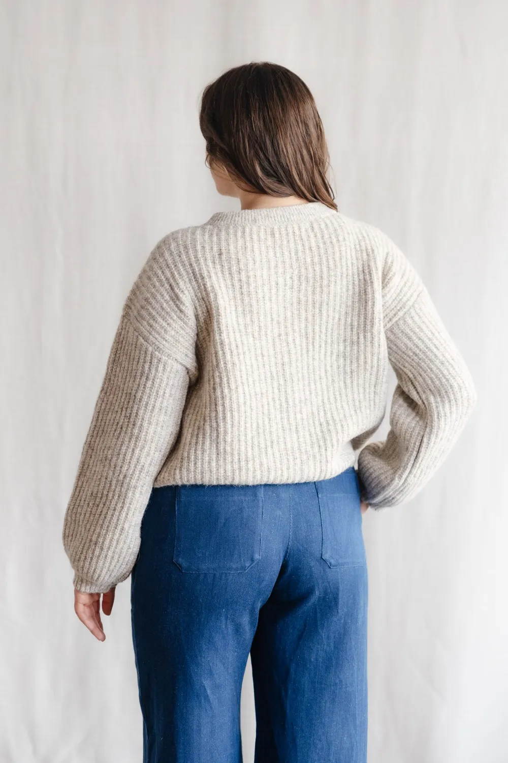 Jyoti Betana cardigan grigio chiaro baby alpaca