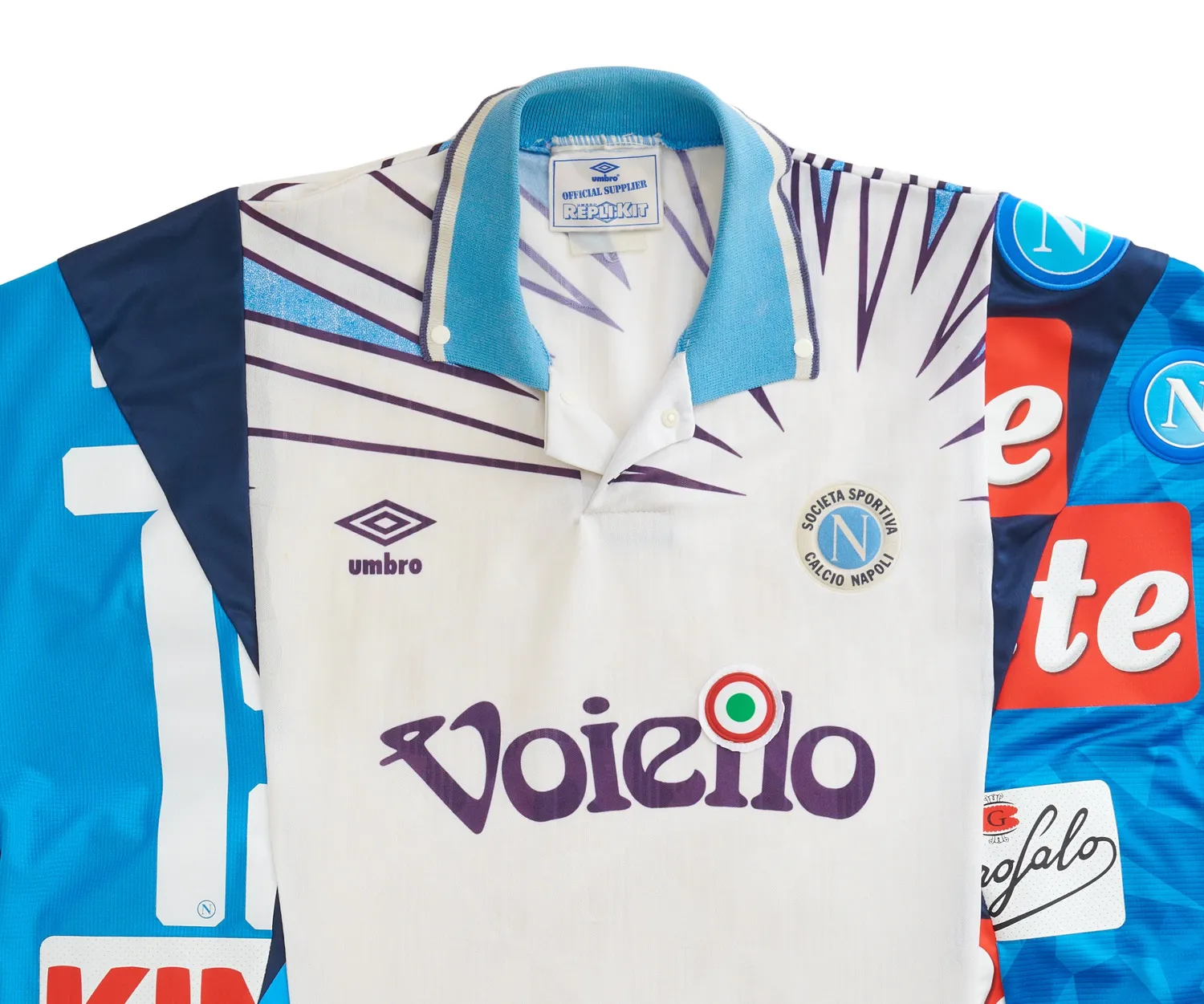 Marcello Pipitone Napoli 92.19.18 maglia calcio L riciclata