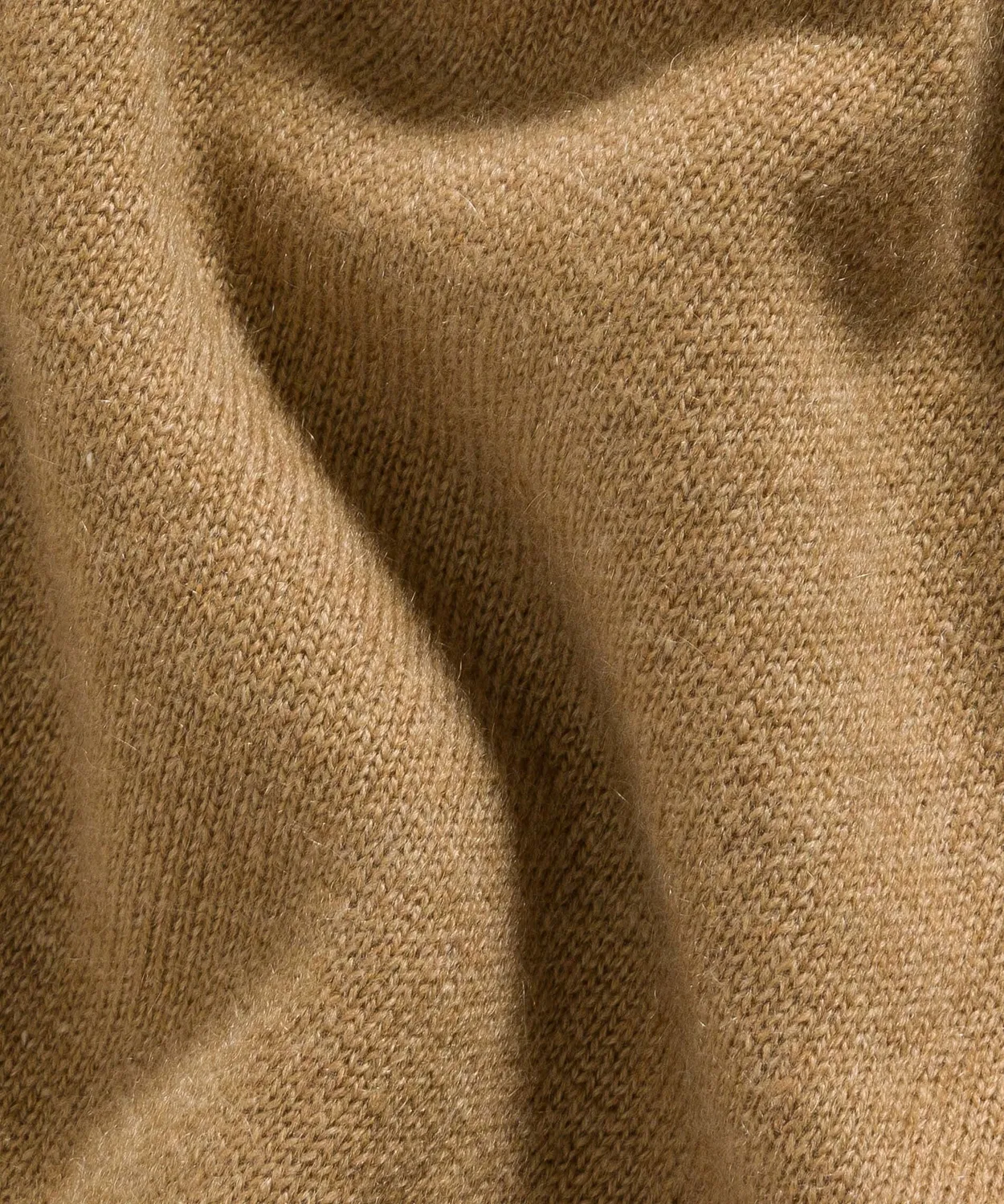 Rodier maglione dolcevita cashmere cammello dritto