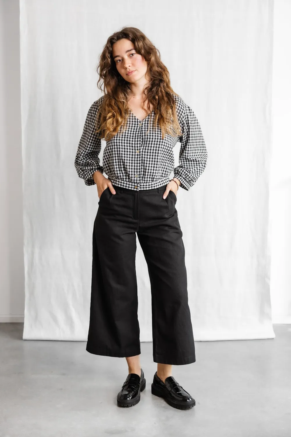 Jyoti Fair Works Hemani culotte cotone nere morbide