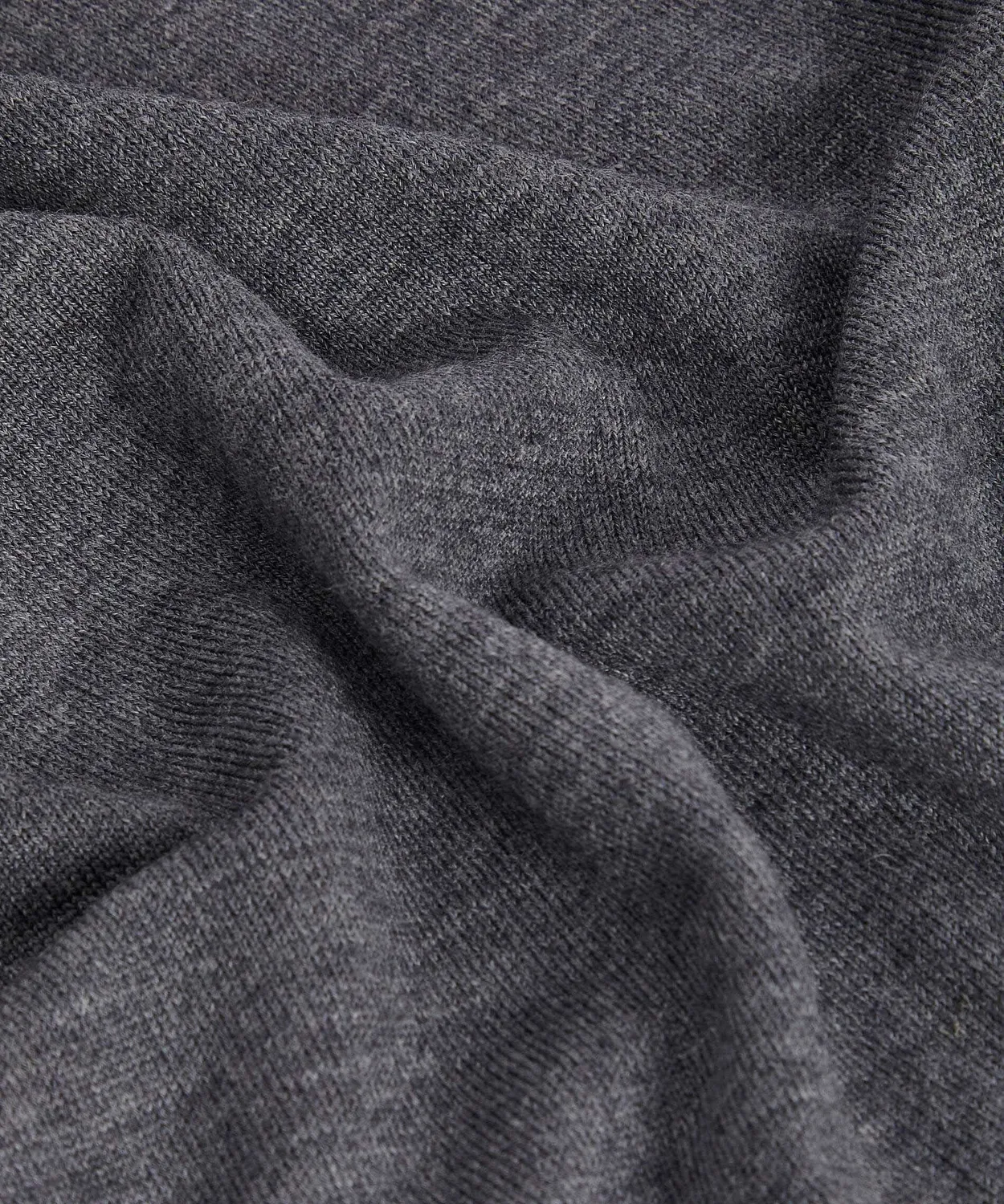 Rodier Maglione Girocollo Uomo Lana Merino Grigio Scuro