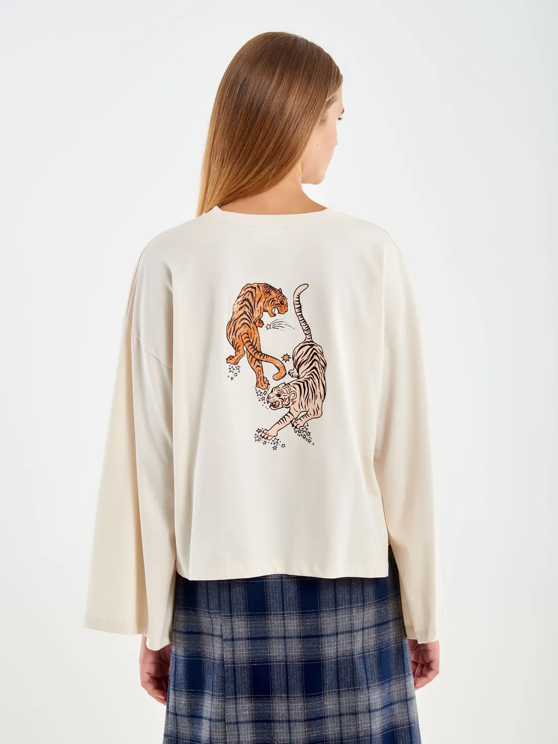 Vicolo Trust your Heart t-shirt beige taglia unica cotone