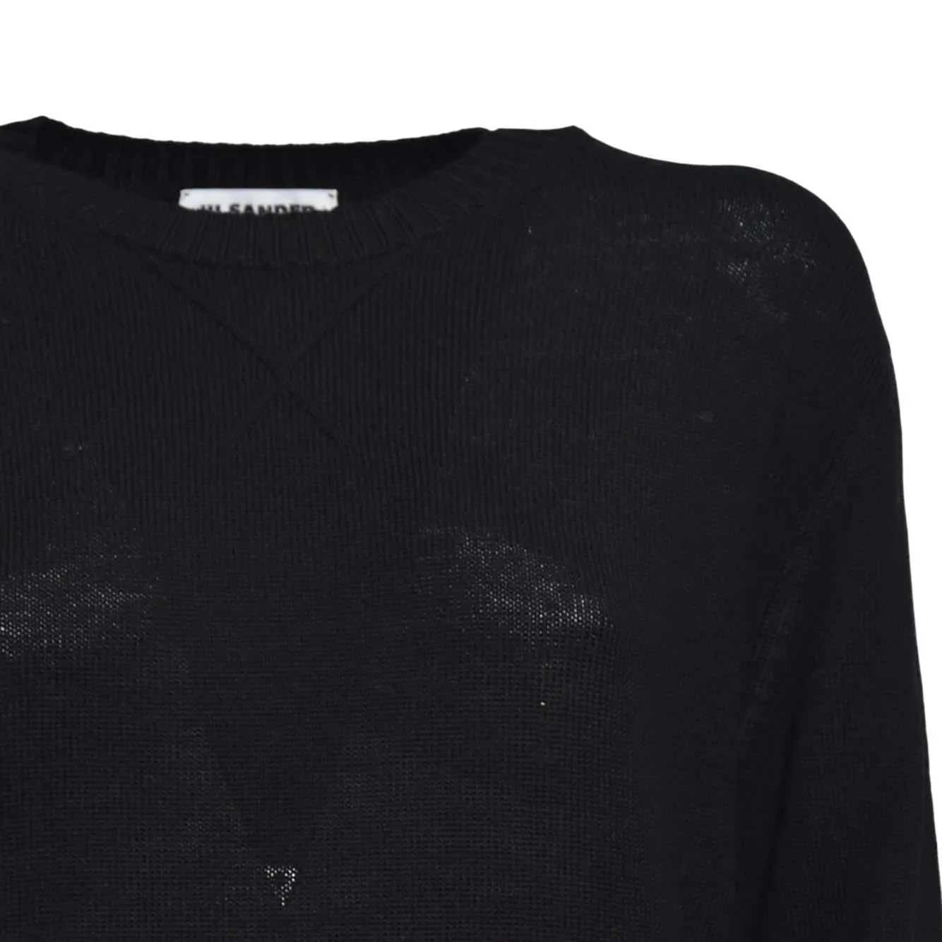 Jil Sander J40GP0181J14772 maglione nero donna