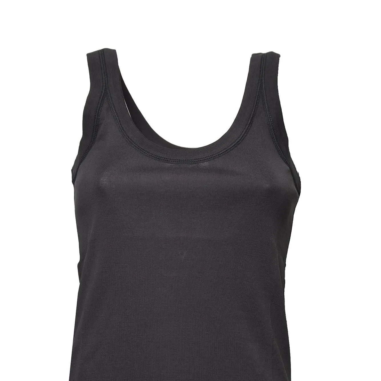 Lemaire TS0001LJ1016 tank top antracite cotone costine