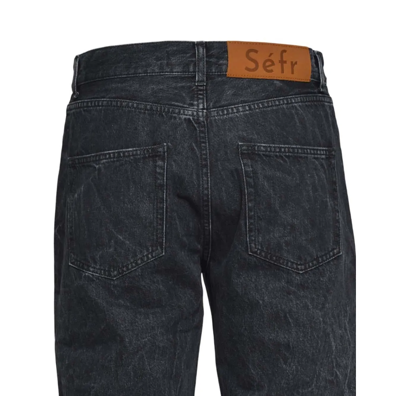 Séfr Classic Cut jeans antracite black marble taglia 31