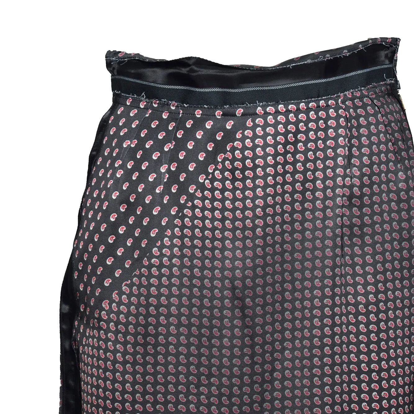 Maison Margiela S51ME0071 gonna nera taglia 40 dettaglio rosso