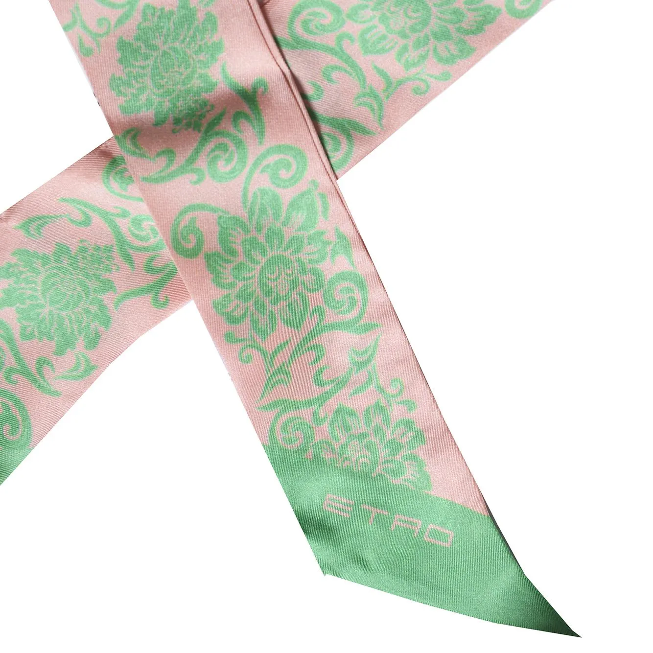 Etro Paisleyna WATA0016AK696 Foulard seta rosa 7x140 cm