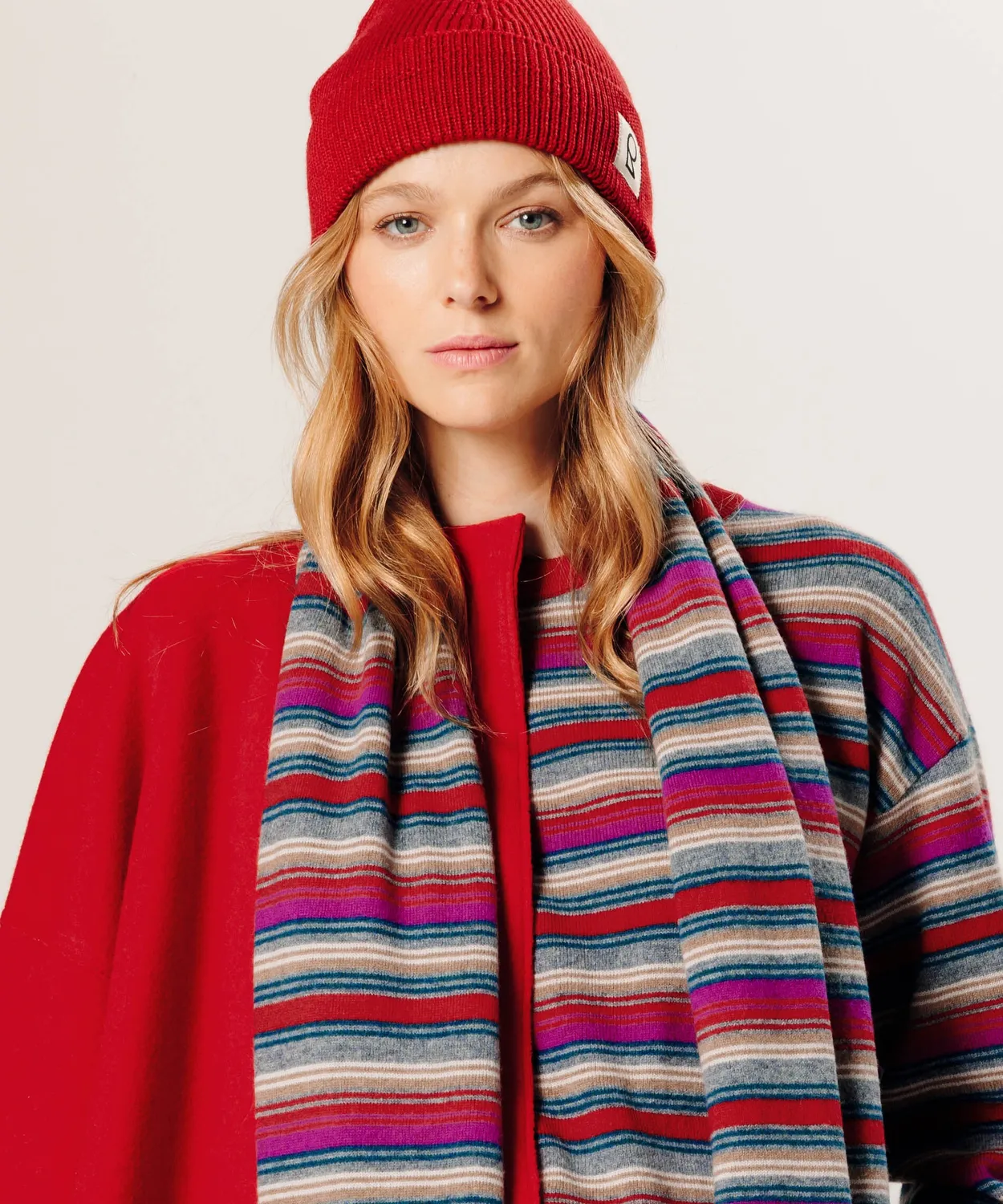 Rodier Cappotto oversize lana cotta rosso