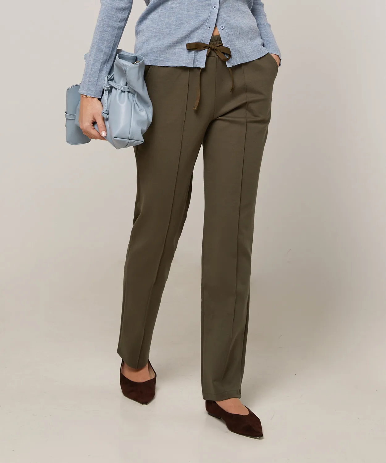 Rodier pantaloni jogging Milano verde kaki taglia S