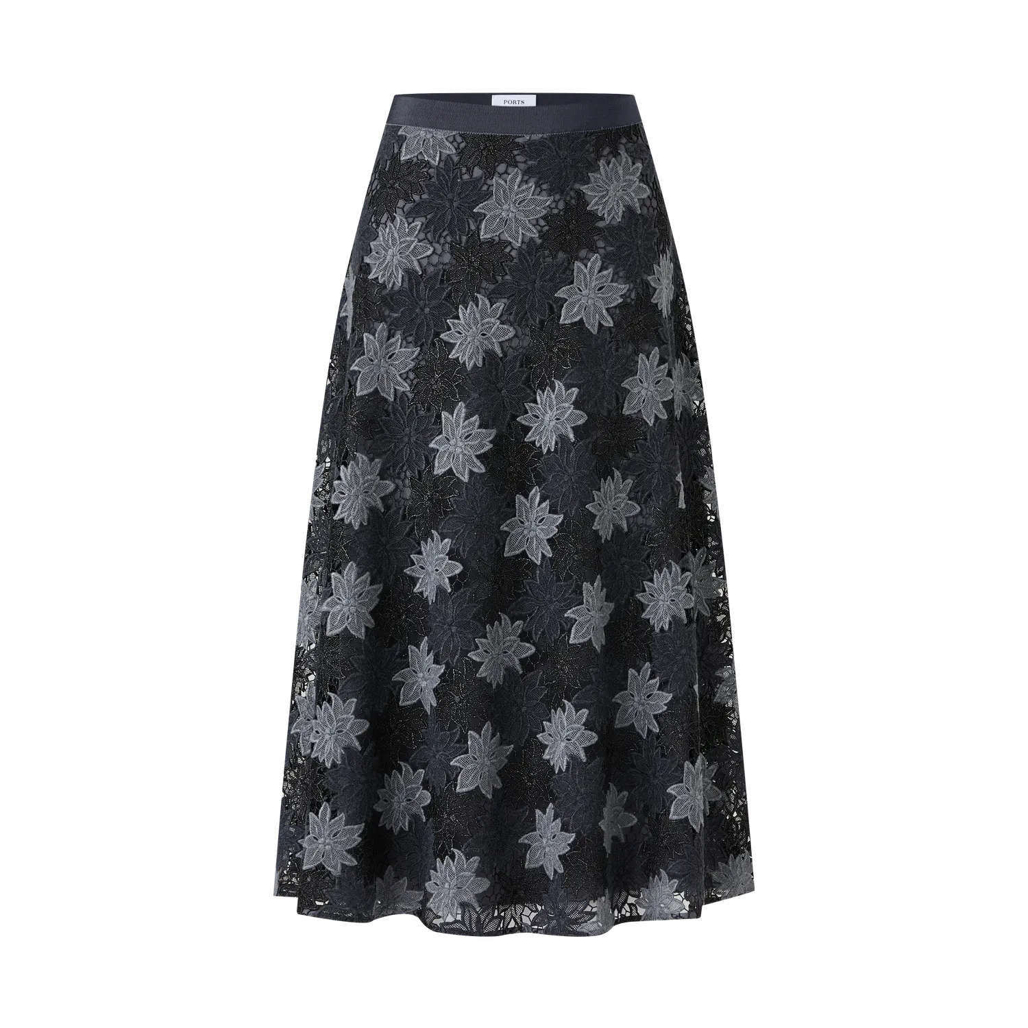 Ports FW24 gonna a-line floreale grey mix 6