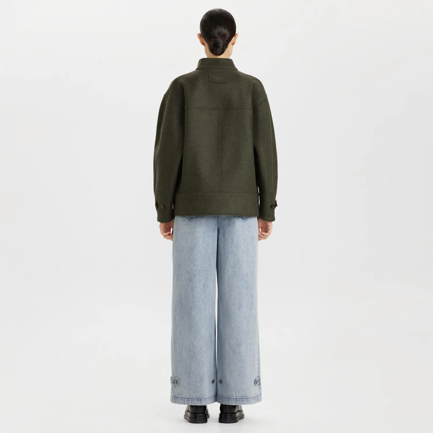 Ports Compact Wool Utility Jacket giacca verde lana