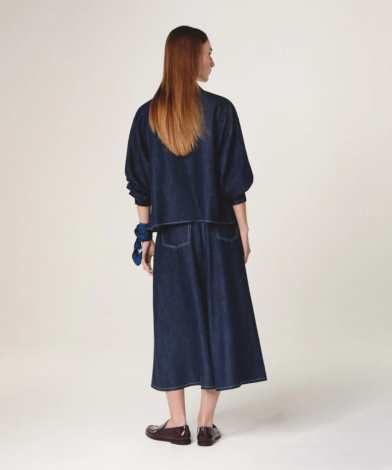 Rodier Camicia Oversize Denim Blu Denim S/M
