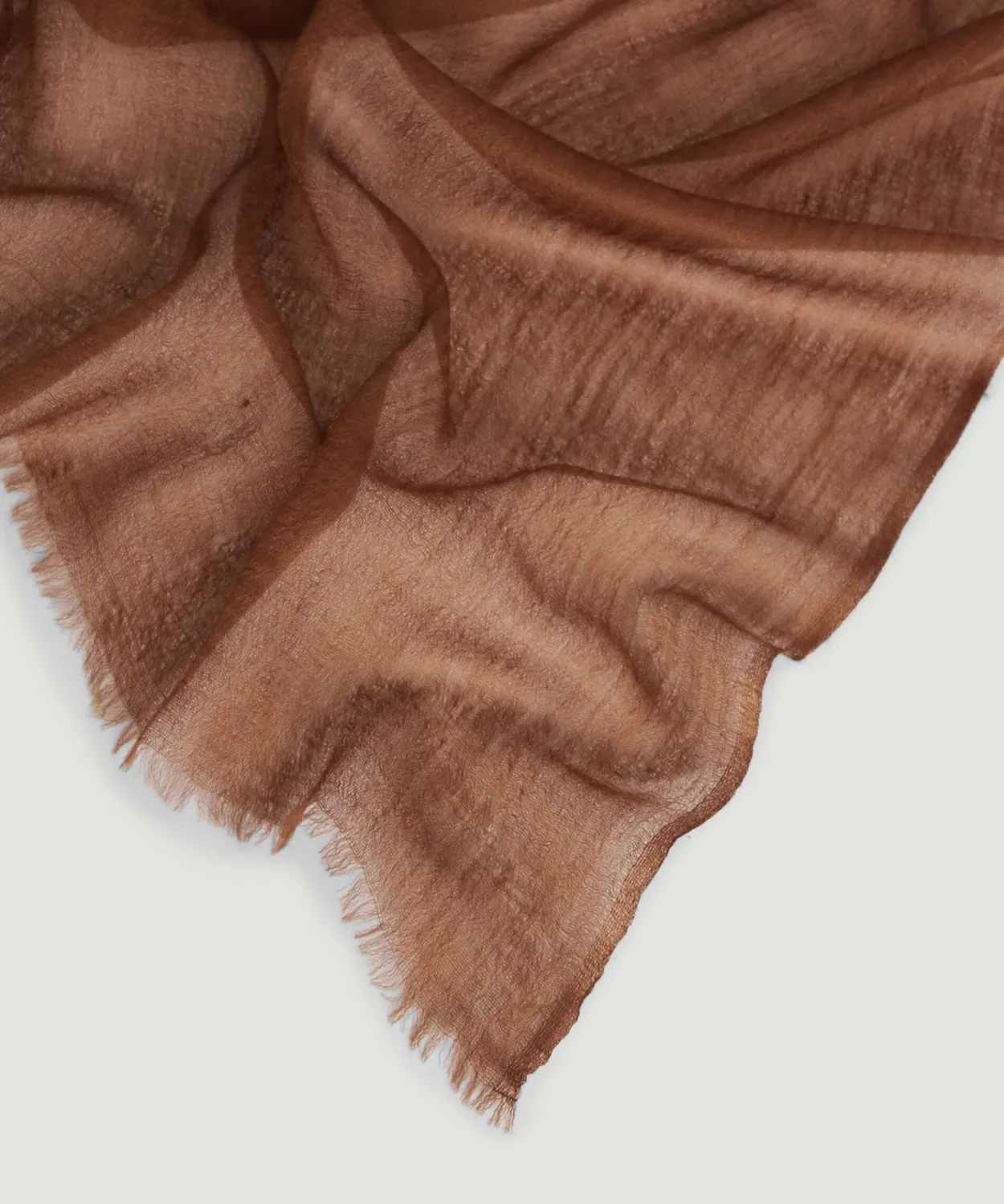 Rodier Sciarpa in Cashmere Pregiato cammello taglia unica