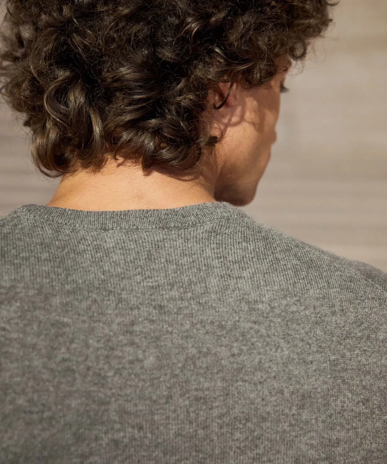Rodier Maglia Girocollo Cashmere Uomo Tortora Morbido