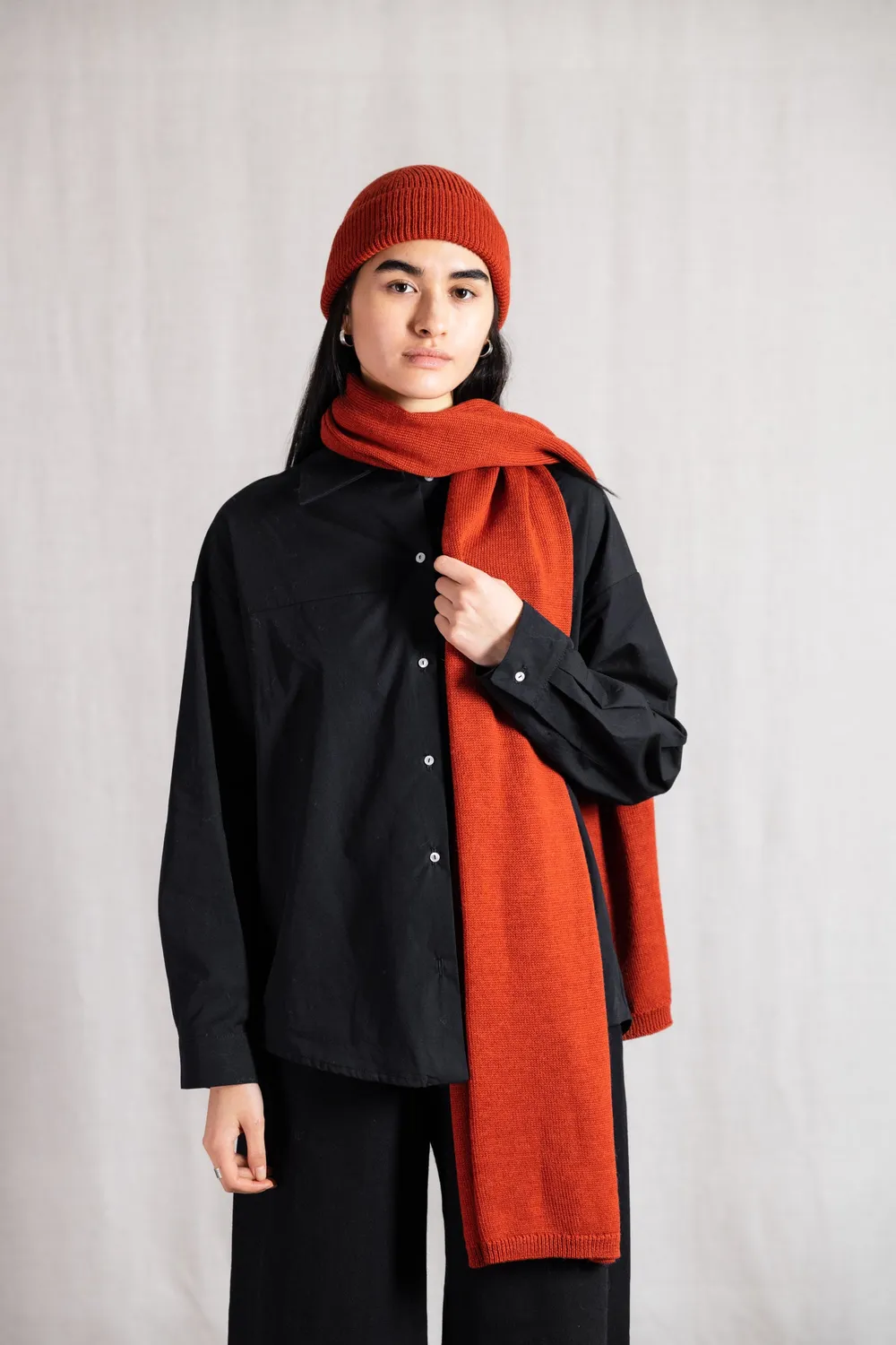 Jyoti Baby Alpaca Tarma berretto rosso caldo