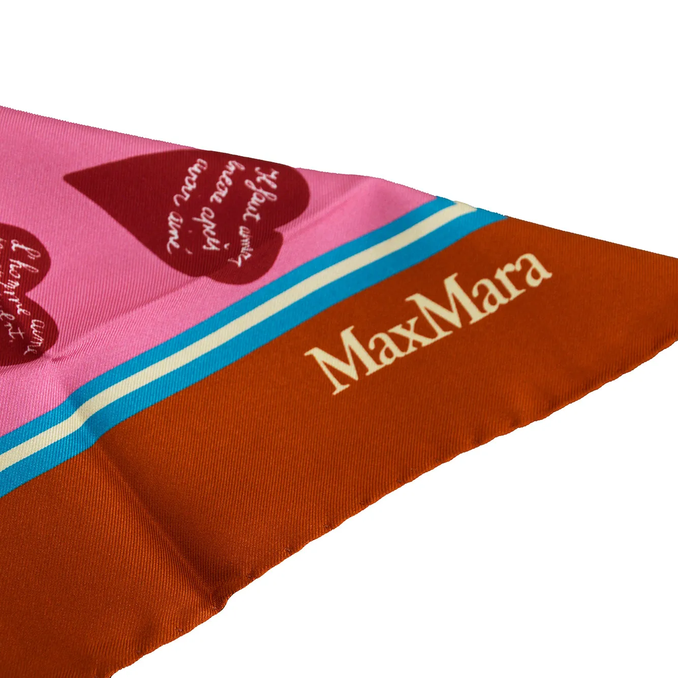 Max Mara 2624546081600 foulard rosa seta