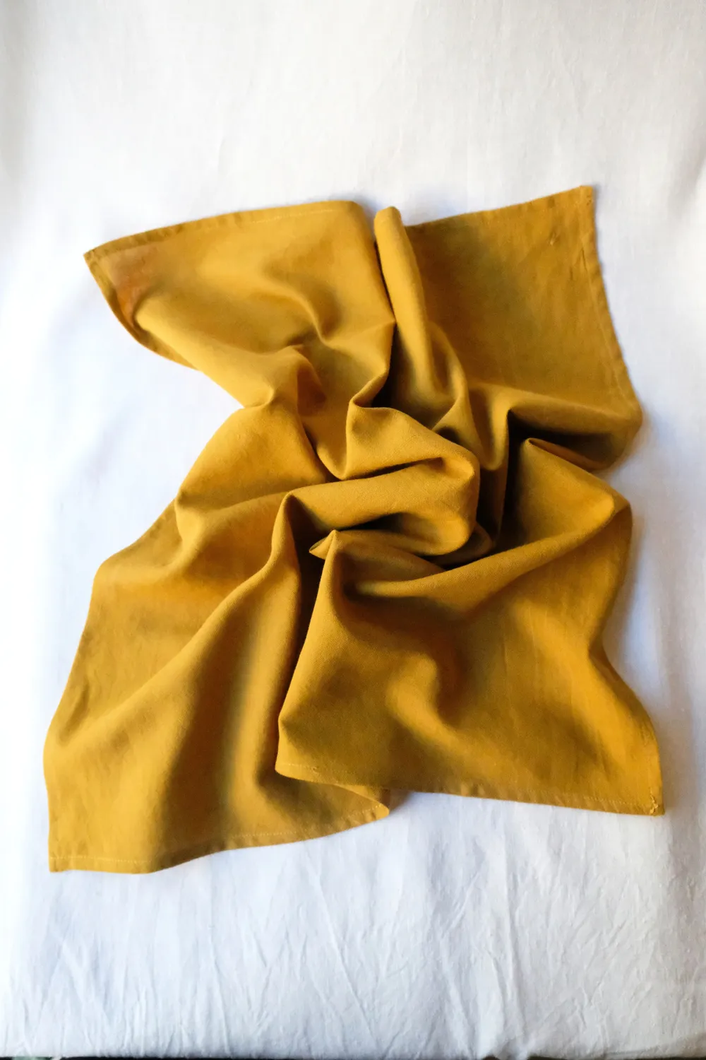 Jyoti Dupatti bandana foulard cotone giallo senape