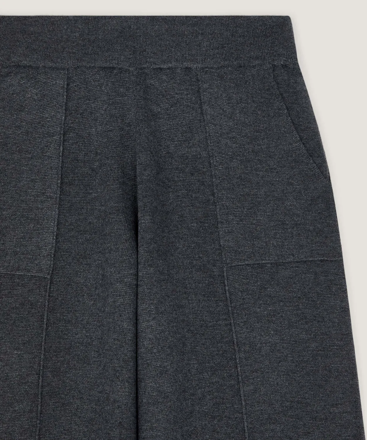 Rodier pantaloni maglia palazzo grigio scuro