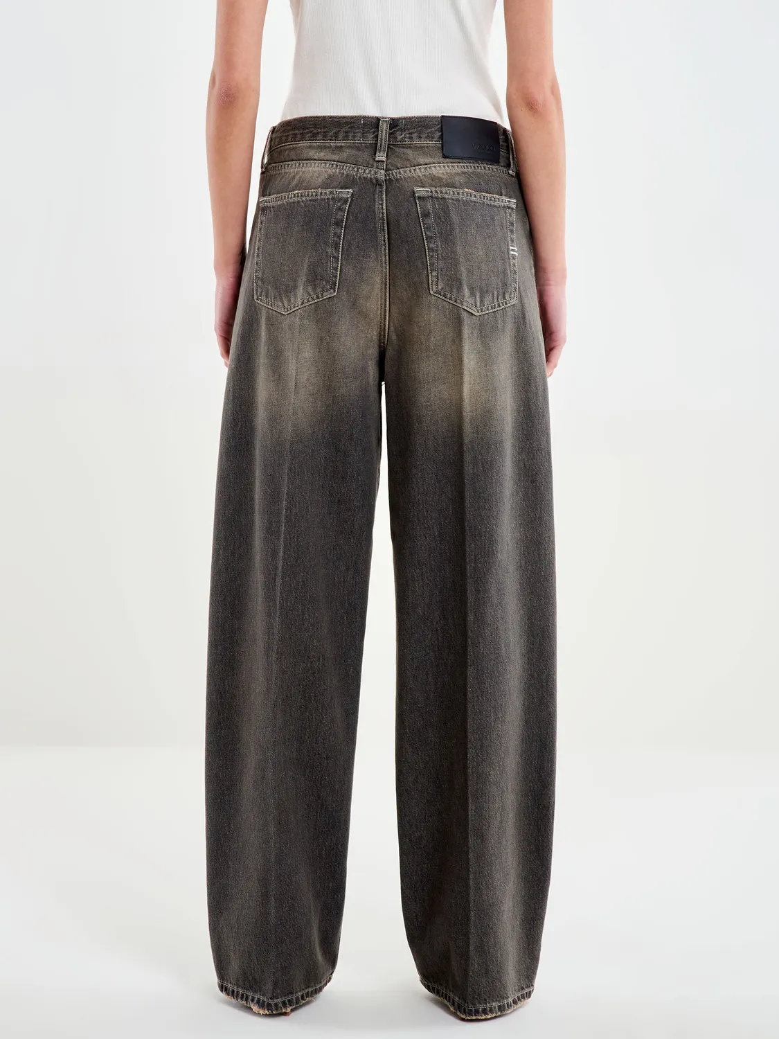 Vicolo Jeans Xenobia Wide Leg jeans nero vintage