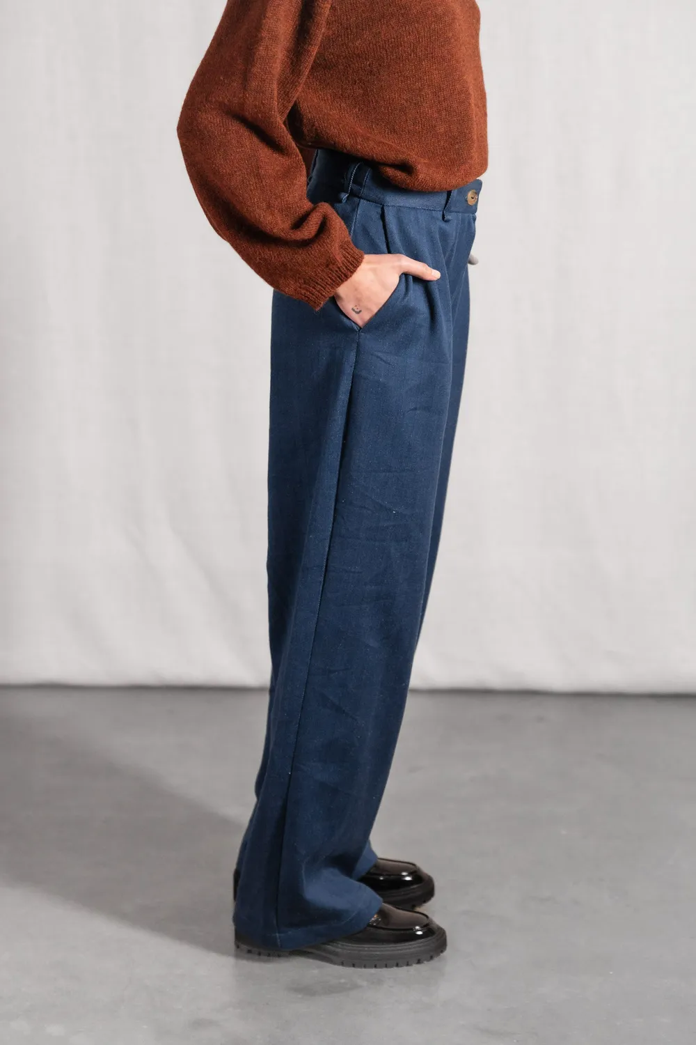 Jyoti Suhrutam Denim pantaloni denim vita alta
