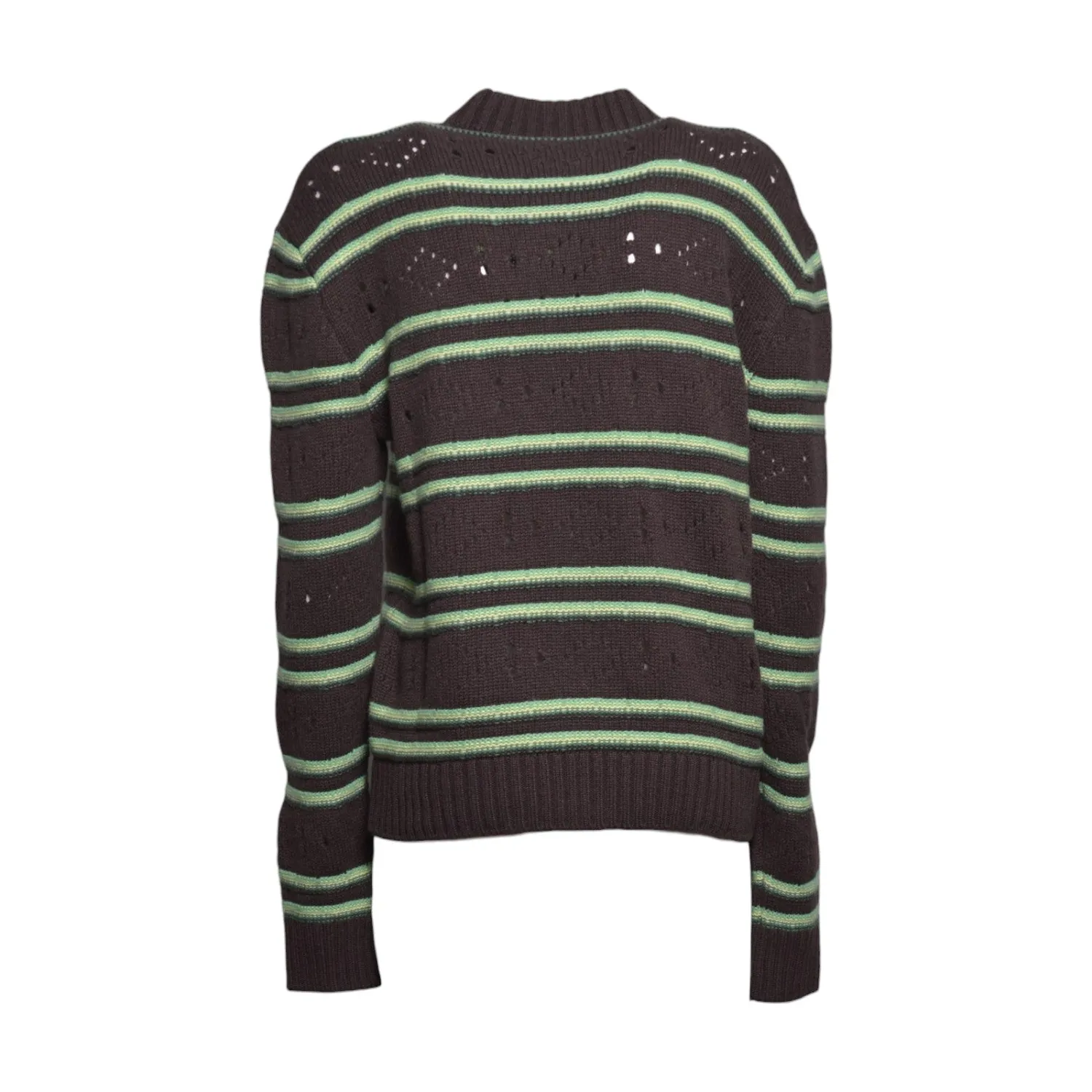 Marni GCMD0683Q0UFX330 cardigan lana marrone verde 40