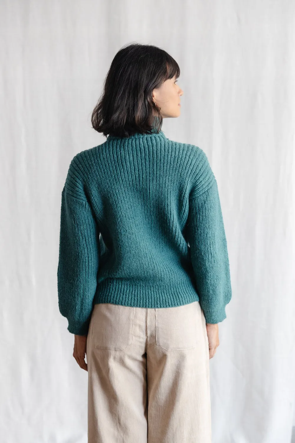 Jyoti Sabeti maglione dolcevita ocean morbido alpaca