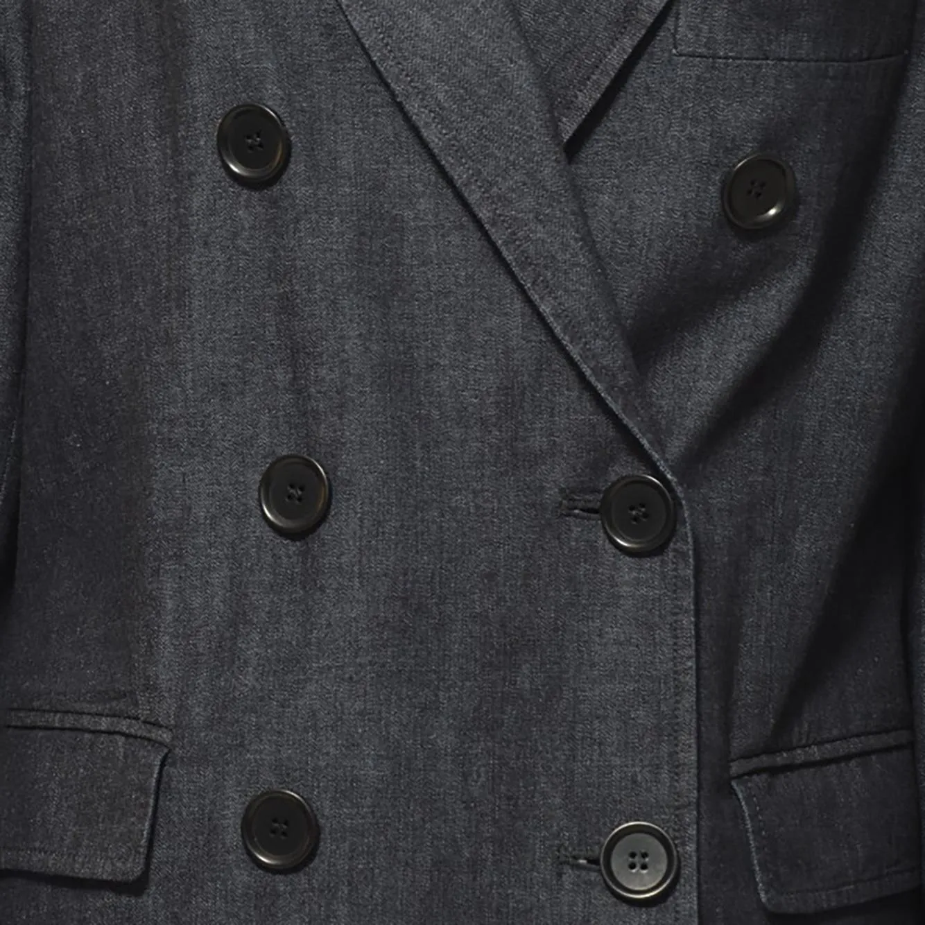 Aspesi G0931G857 giacca denim blu doppiopetto