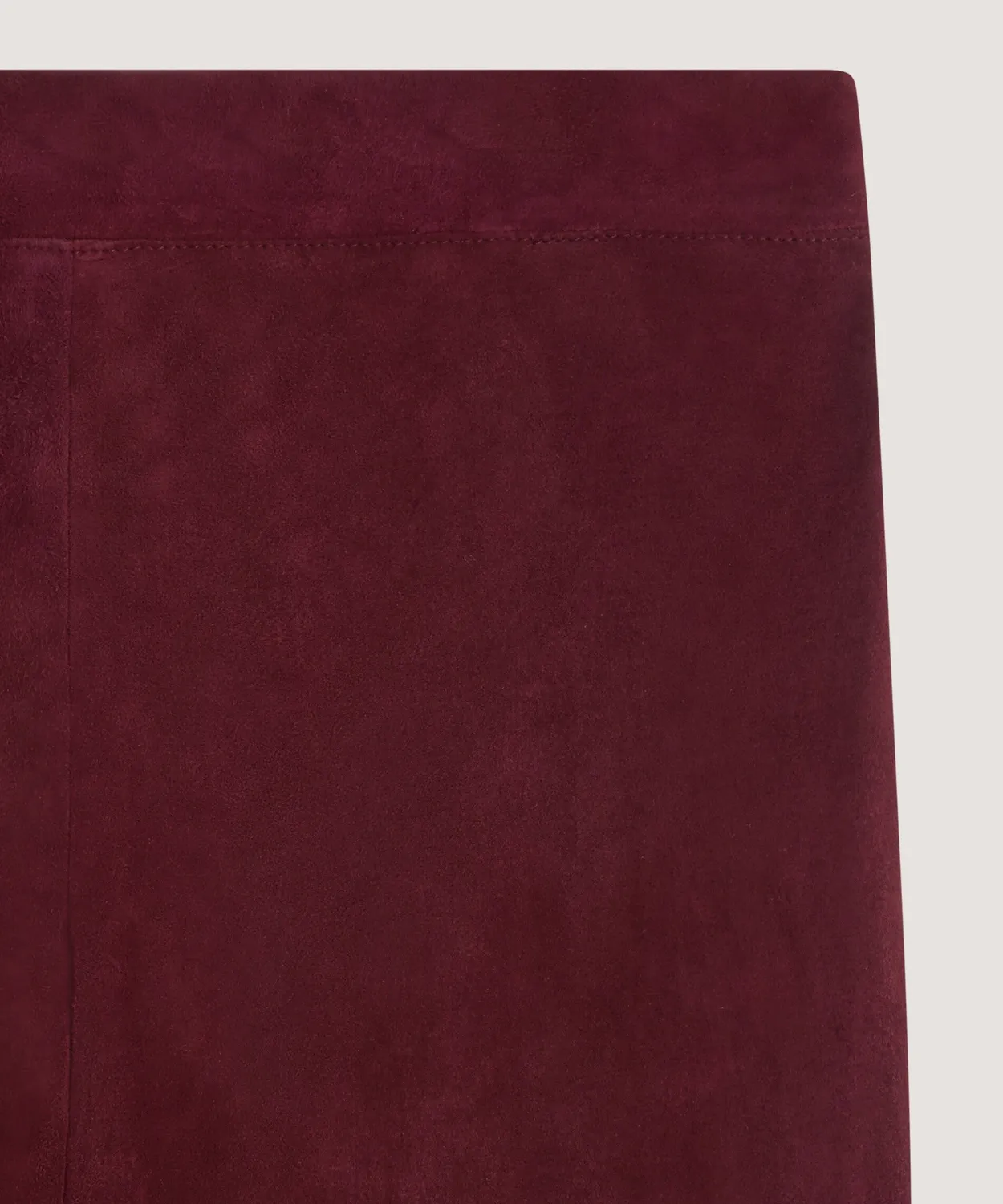 Rodier Leggings pelle agnello rosso bordeaux elasticizzati