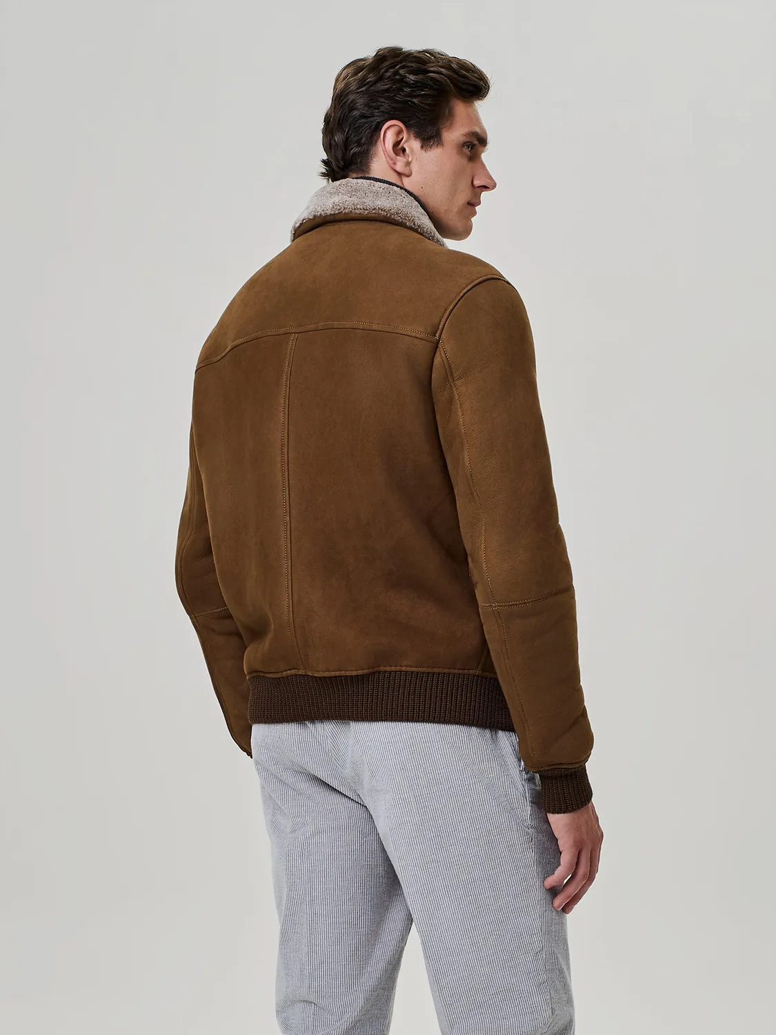 Paul Taylor Giubbino Montone Shearling Rust