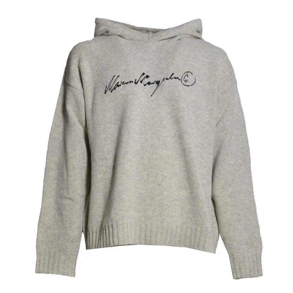 MM6 Maison Margiela SH0HL0051M13288806S cardigan lana grigio