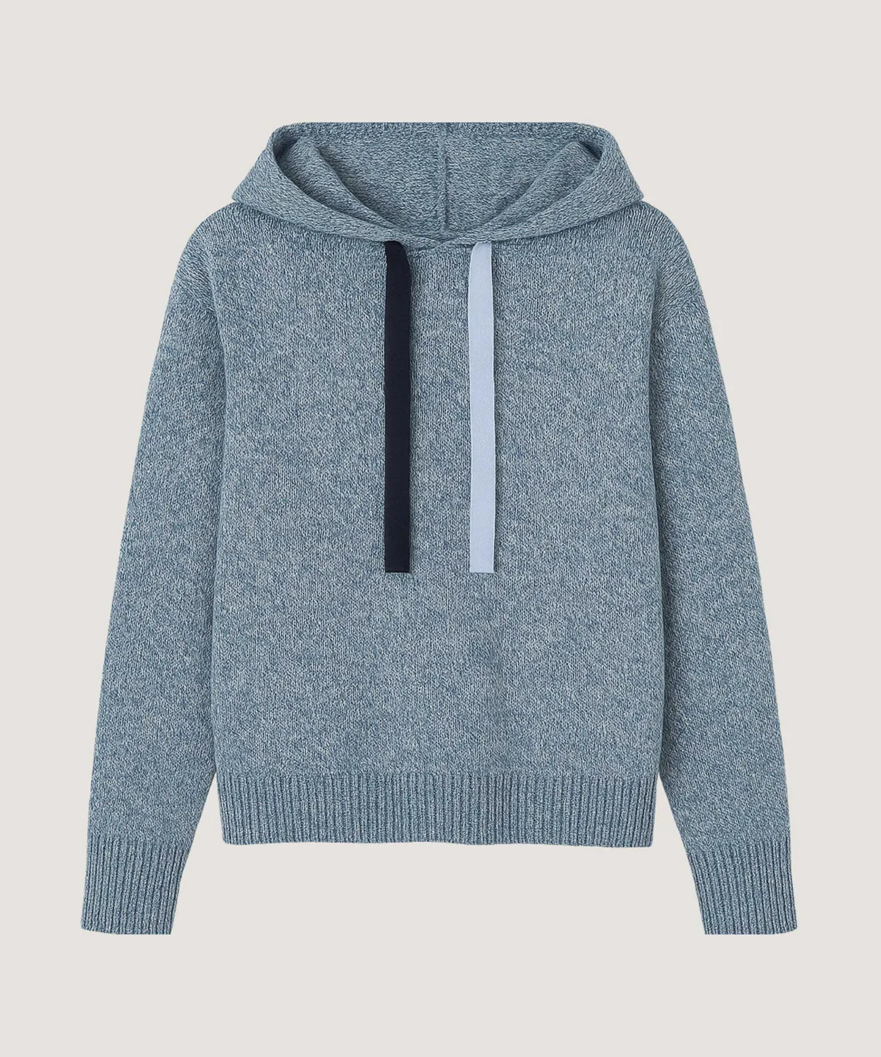 Rodier Maglione Cappuccio Oversize Blu Mélange Donna