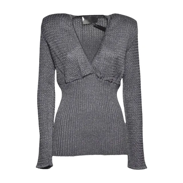 Akep Sissi MGKD15052 maglia scollo V antracite