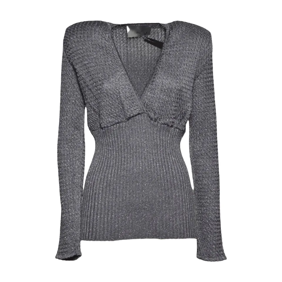 Akep Sissi MGKD15052 maglia scollo V antracite