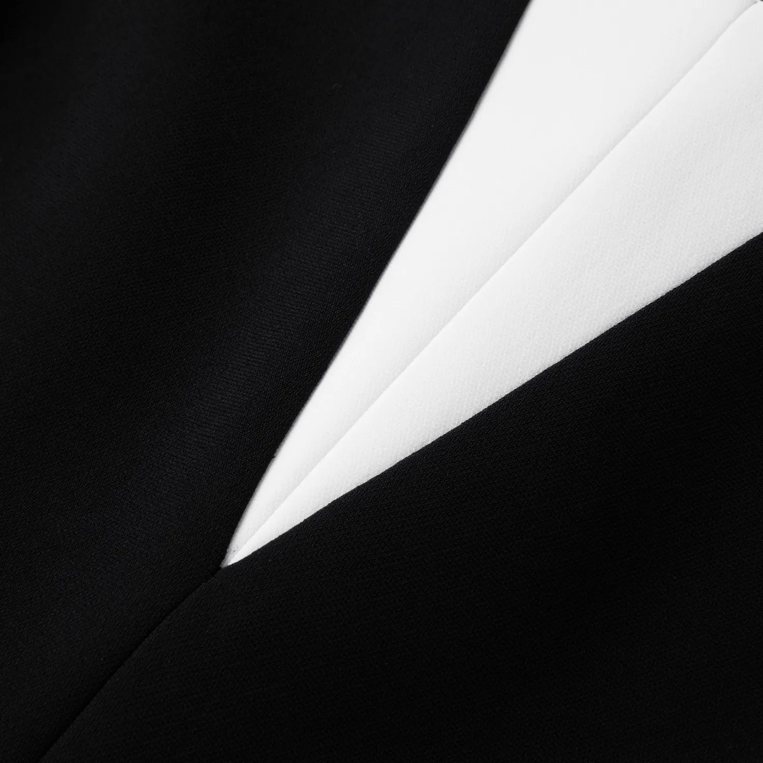 Ports LQ8D012NWB011 tubino nero contrasto bianco