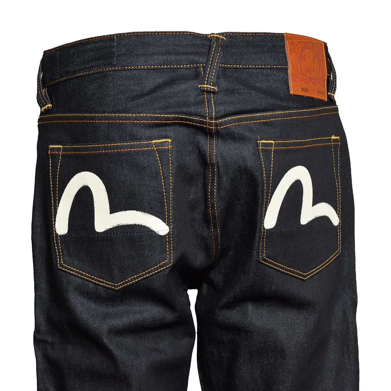 Evisu 2EAHTM5JE1233 Jeans Uomo Indigo Raw Denim