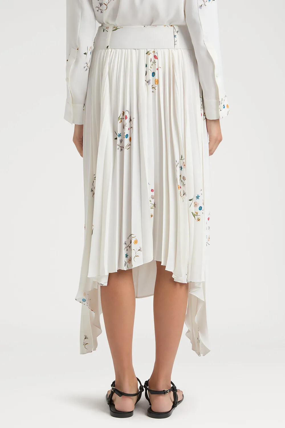 PORTS 1961 PS25 Floral Elegance gonna bianco fiori